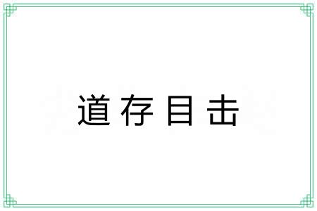 道存目击