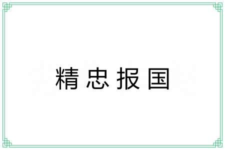 精忠报国 精忠报国